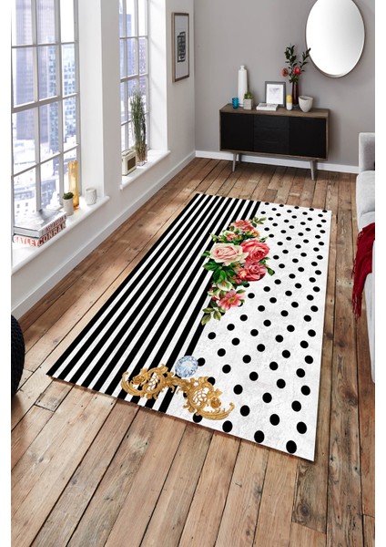 Woolly Dijital Baskılı Makinada Yıkanabilir Renkli Halı - ES257
