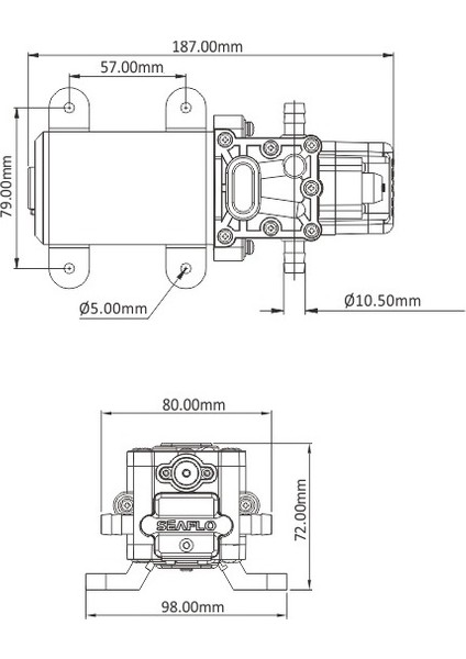 Hidrofor 5.0lt/dk 12V 60PSİ