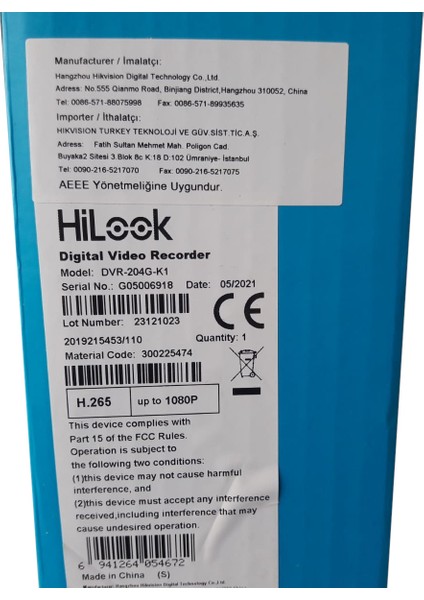DVR-204G-K1 Kayıt Cihazı fiyatları