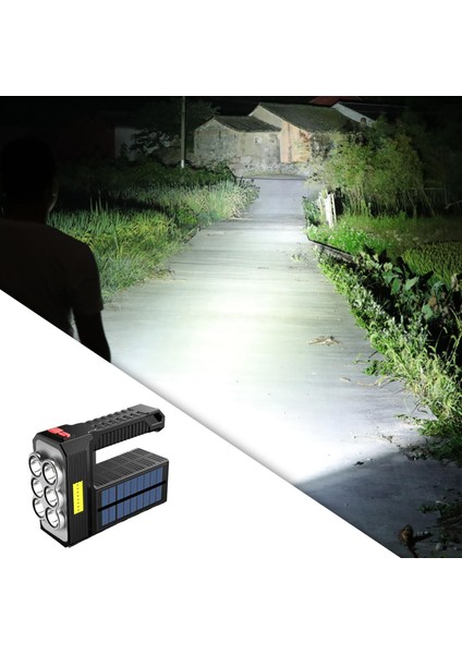 Spot Işık Şarj Edilebilir El Fenerleri Acil Durum Dayanıklı, 1200MAH 6led Güneş Enerjisi (Yurt Dışından) modelleri