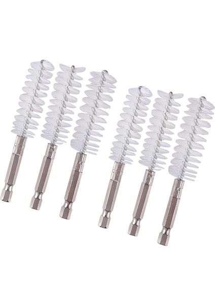 Çelik Tel Tüp Temizleme Fırçası 6x Farklı Boyutlar Mandrel Çeşitli Naylon (Yurt Dışından)