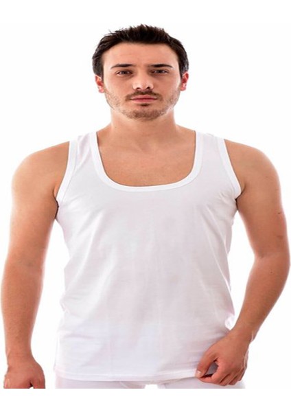 Erkek Beyaz Penye Atlet 0101 6'lı Paket modelleri