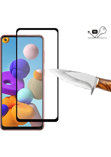 Galaxy A21S Zore Kenarları Kırılmaya Dayanıklı Cam Ekran Koruyucu fiyatları