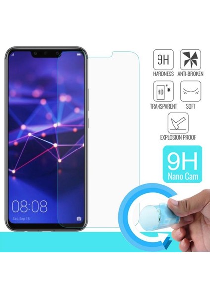 Huawei Honor Play Nano Kırılmaz Cam Ekran Koruyucu Plastik ve Cam Karışımı