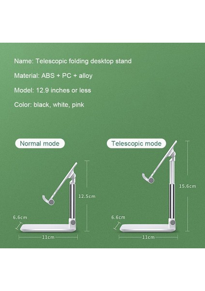 Katlanabilir Masaüstü Cep Telefonu ve Tablet Tutucu