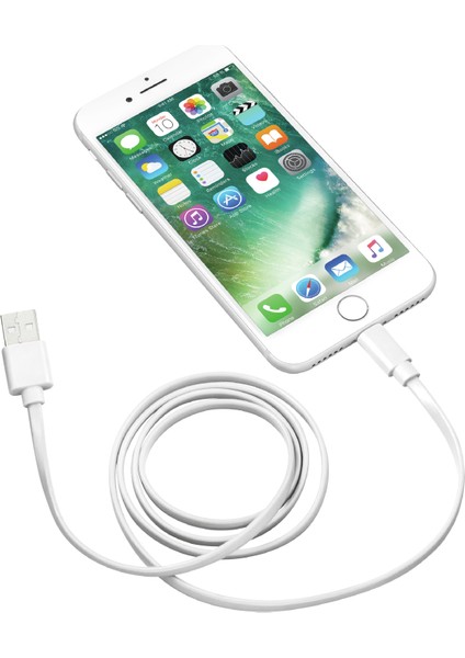 3.4 Amper Apple Iphone Ios Hızlı Şarj ve Data Kablosu Lightning Flat Kablo