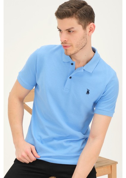 T8561 Dewberry Erkek Tshirt-Açik Mavi