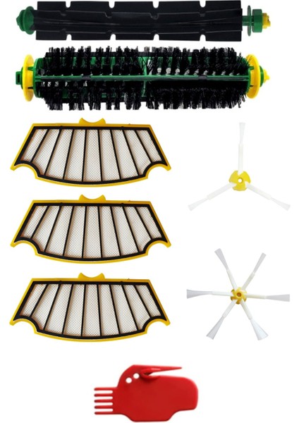 Irobot Roomba 500 Serileri Ile Uyumlu Fırça ve Filtre Yenileme Seti