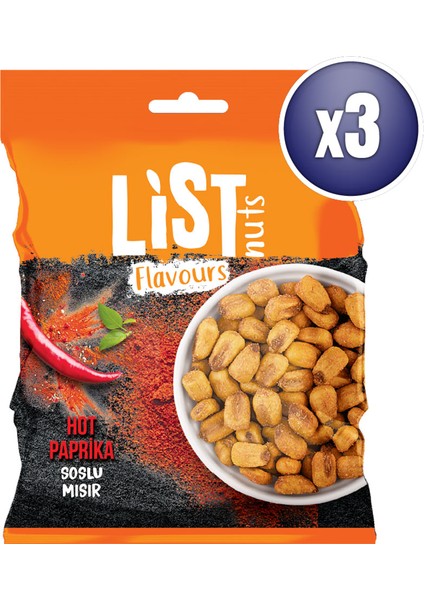 Hot Paprika Soslu Mısır 3 x 75 G