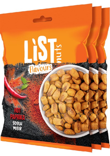 Hot Paprika Soslu Mısır 3 x 75 G