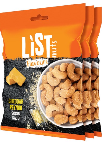Cheddar Soslu Kaju 3 x 100 G fiyatları