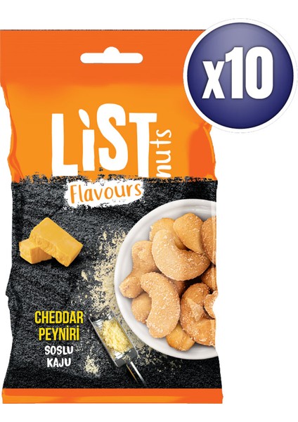 Cheddar Soslu Kaju 10 x 30 G