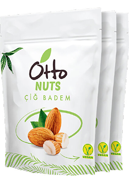 Otto Nuts Vegan Çiğ Badem 3 x 40 G