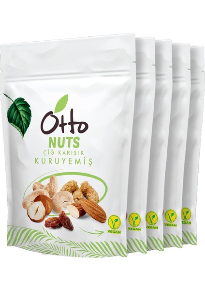 Vegan Çiğ Karışık Kuruyemiş 5 x 150 G