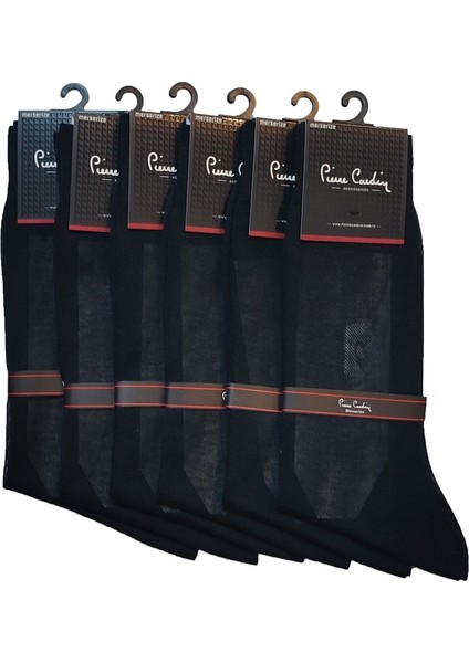 Astrea Merserize Erkek Çorap 6 Lı Siyah