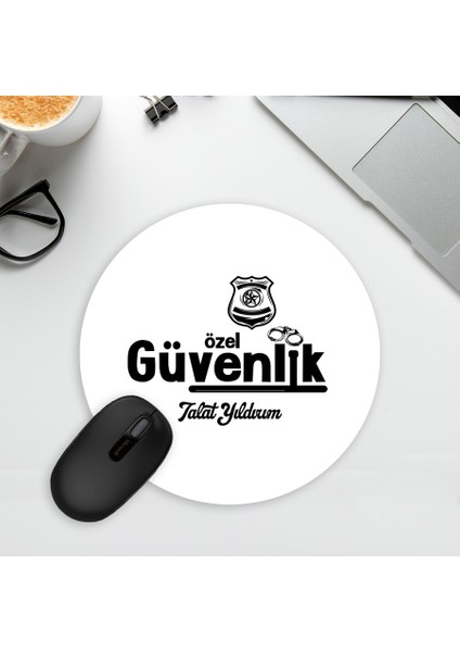 Özel Güvenliğe Hediye Oval Mousepad