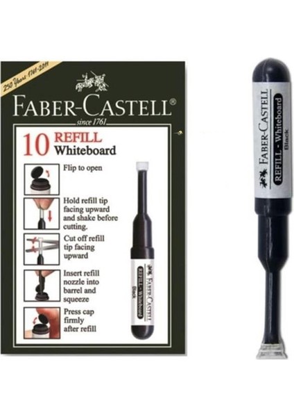 Faber-Castell Tahta Kalemi Mürekkebi Siyah 2 Adet