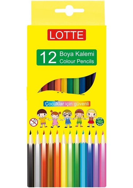 Kuru Boya Kalemi 12 Renk Lotte