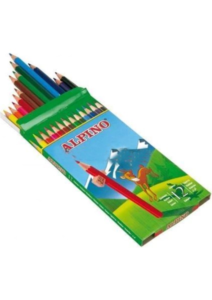12 Renk Uzun Kuru Boya Alpino
