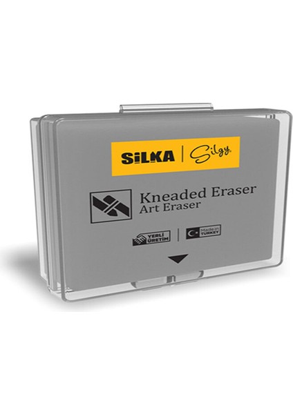 Silka Hamur Çizim Silgisi - Gri - 2 Adet