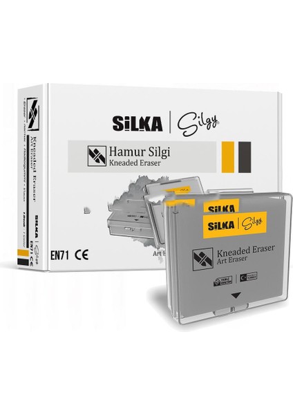 Silka Hamur Çizim Silgisi - Gri - 2 Adet fiyatları