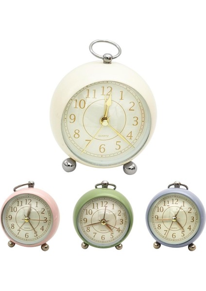 Sessiz Başucu Kuvars Saat Masa Çalar Saat Gece Lambası Bej ile (Yurt Dışından) indirimleri