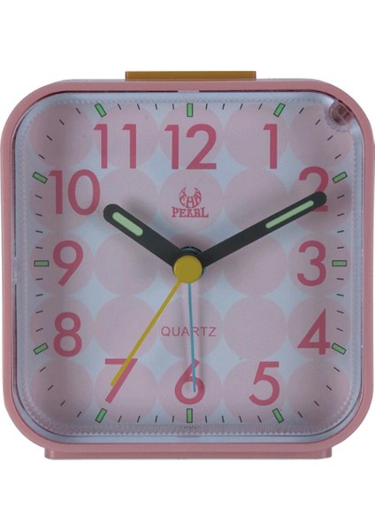 Seyahat Çalar Saat Küçük Başucu Kuvars Saat W / Gece Lambası Sessiz Pembe (Yurt Dışından) modelleri