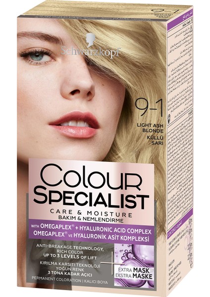 Schwarzkopf Colour Specialist Saç Boyası Küllü Sarı 9-1