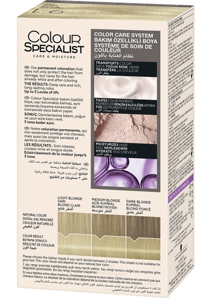 Schwarzkopf Colour Specialist Saç Boyası Küllü Sarı 9-1