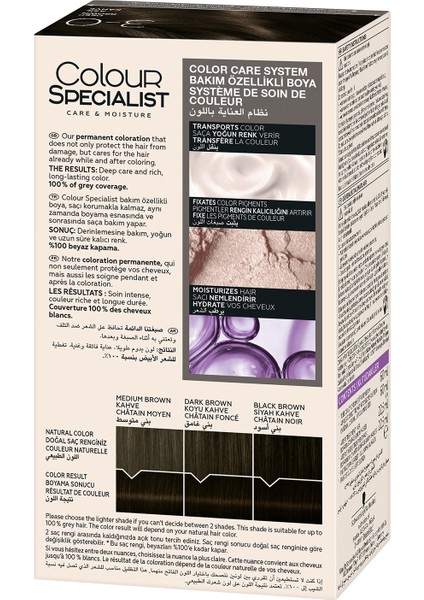 Schwarzkopf Colour Specialist Saç Boyası Asil Kahve 3-0