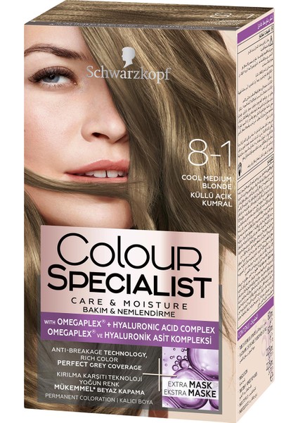 Schwarzkopf Colour Specialist Saç Boyası Küllü Açık Kumral 8-1