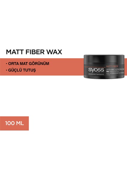 Matt Güçlü Tutuş Ortalama Mat Görünümde Fiber Wax