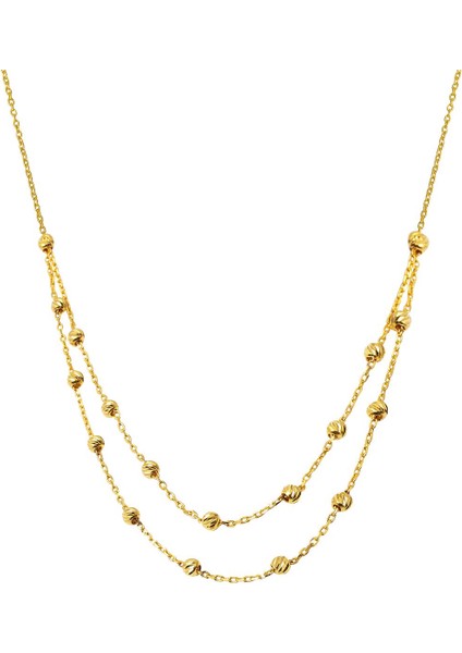 Dorika Toplu 22 Ayar Altın Kolye