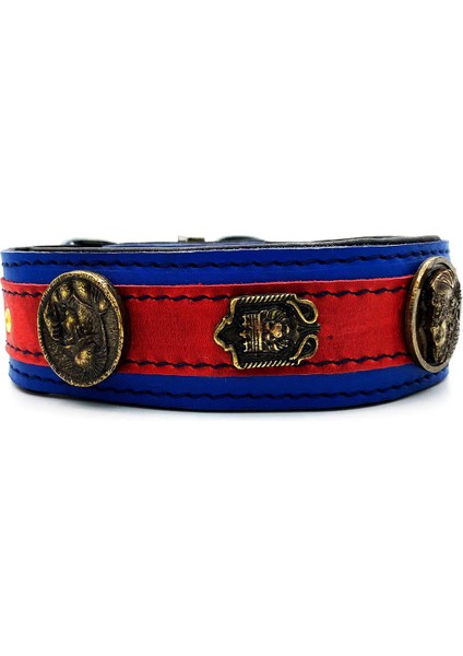 Deri Köpek Tasması 45-57CM Özel Tasarım Tasma