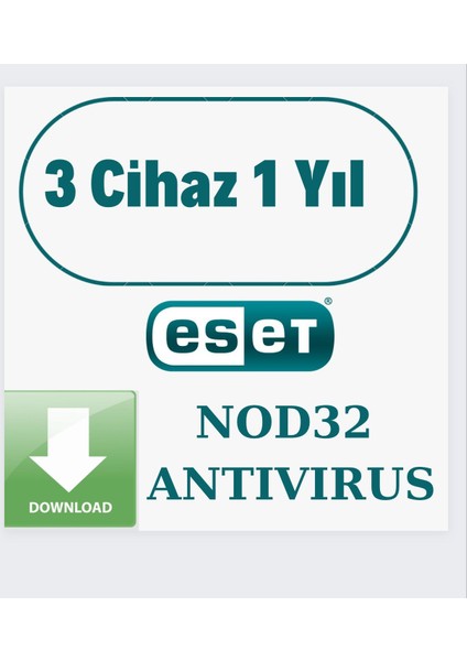 NOD32 3 Cihaz 1 Yıl ( Dijital Teslimat )
