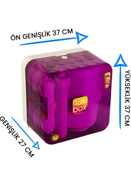 5 Aşamalı Rainbox Su Arıtma Cihazı (Mor) + Tds Hediyeli fırsatları