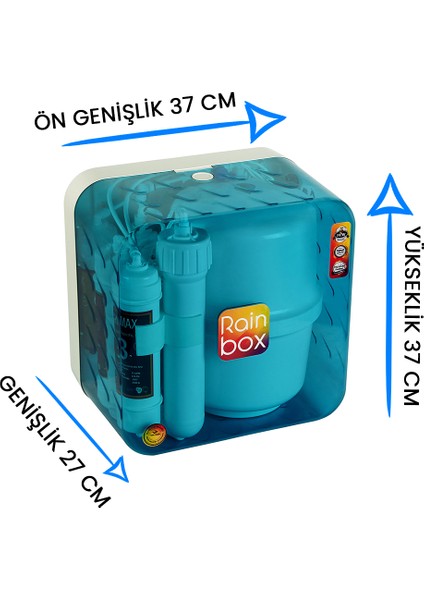 5 Aşamalı Rainbox Su Arıtma Cihazı (Turkuaz) + Tds Hediyeli fırsatları