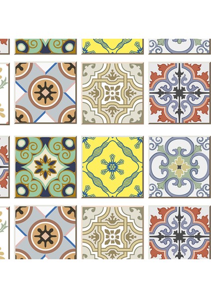 20'li Mozaik Duvar Fayans Çıkartmalar Mutfak Banyo Çıkartması Su Geçirmez B 15X15 cm (Yurt Dışından) modelleri