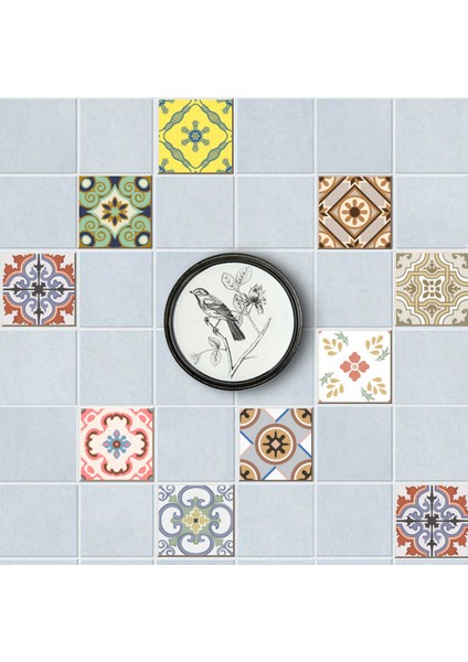 20'li Mozaik Duvar Fayans Çıkartmalar Mutfak Banyo Çıkartması Su Geçirmez B 15X15 cm (Yurt Dışından) indirimleri