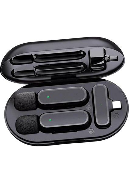 Kablosuz Yaka Mikrofon Dsp Otomatik Bağlantısı Plug-Play Yaka Mıc (Yurt Dışından)