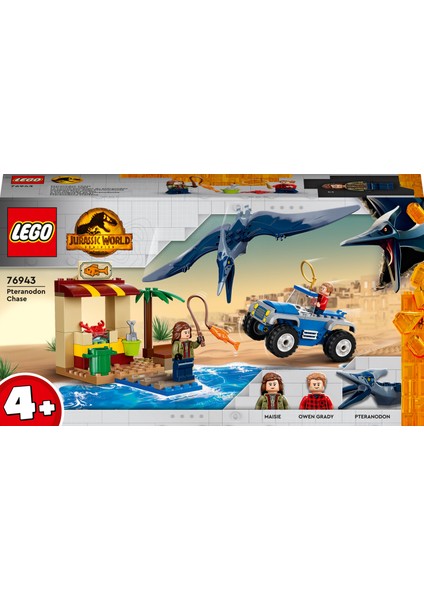 Jurassic World Pteranodon Takibi 76943 - 4 Yaş ve Üzeri Çocuklar Için Dinozor Oyuncağı Yapım Seti (94 Parça)