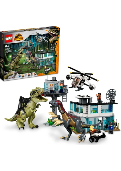 LEGO® Jurassic World Giganotosaurus ve Therizinosaurus Saldırısı 76949 - Çocuklar Için Oyuncak Yapım Seti (658 Parça)