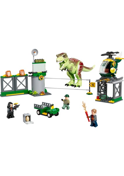 LEGO® Jurassic World T. Rex Dinozor Kaçışı 76944 - 4 Yaş ve Üzeri Çocuklar Için Yaratıcı Oyuncak Yapım Seti (140 Parça)