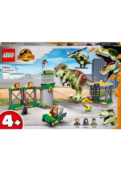 LEGO® Jurassic World T. Rex Dinozor Kaçışı 76944 - 4 Yaş ve Üzeri Çocuklar Için Yaratıcı Oyuncak Yapım Seti (140 Parça)