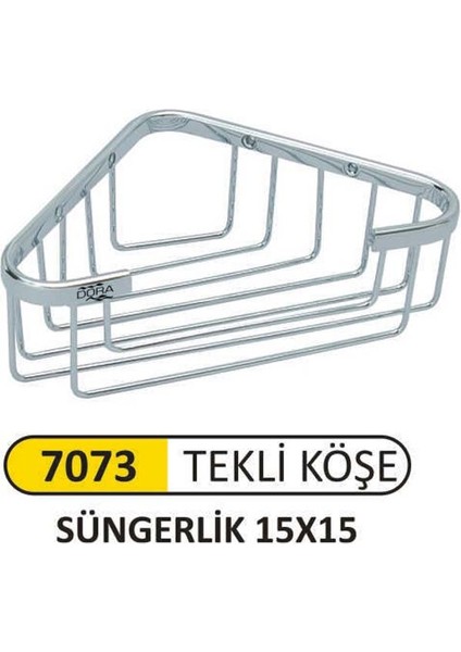 7073-SÜNGERLİK Tekli Açık 15X15 Pirinç 2001