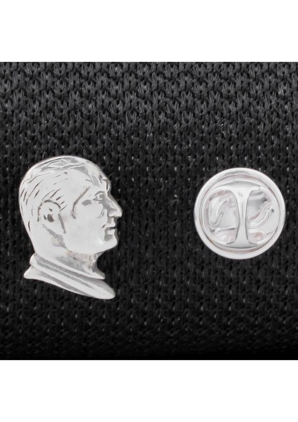 925 Ayar Gümüş Atatürk Silueti Yaka Rozeti fiyatları