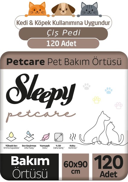 Petcare Pet Bakım Örtüsü 60X90 cm 4X30 (120 Adet)