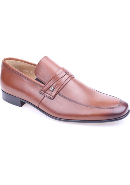 1076 Erkek Neolit Taban Klasik Bağcıksız Deri Ayakkabı