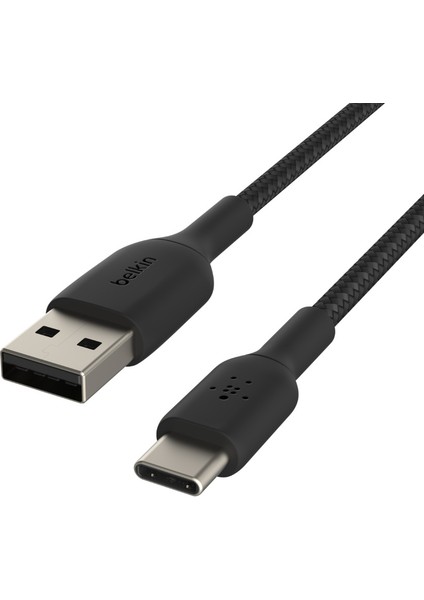 USB Type-C Örgülü Data & Hızlı Şarj Kablo 1 Metre Siyah CAB002BT1MBK