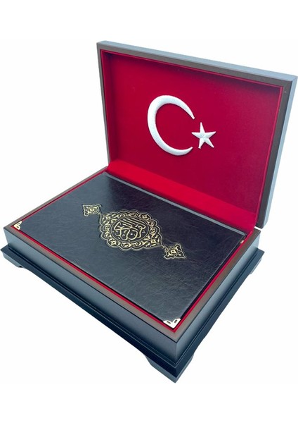 Bayraklı Kuranı Kerim Rahle Boy - Ahmet Hüsrev Altınbaşak (Ciltli)